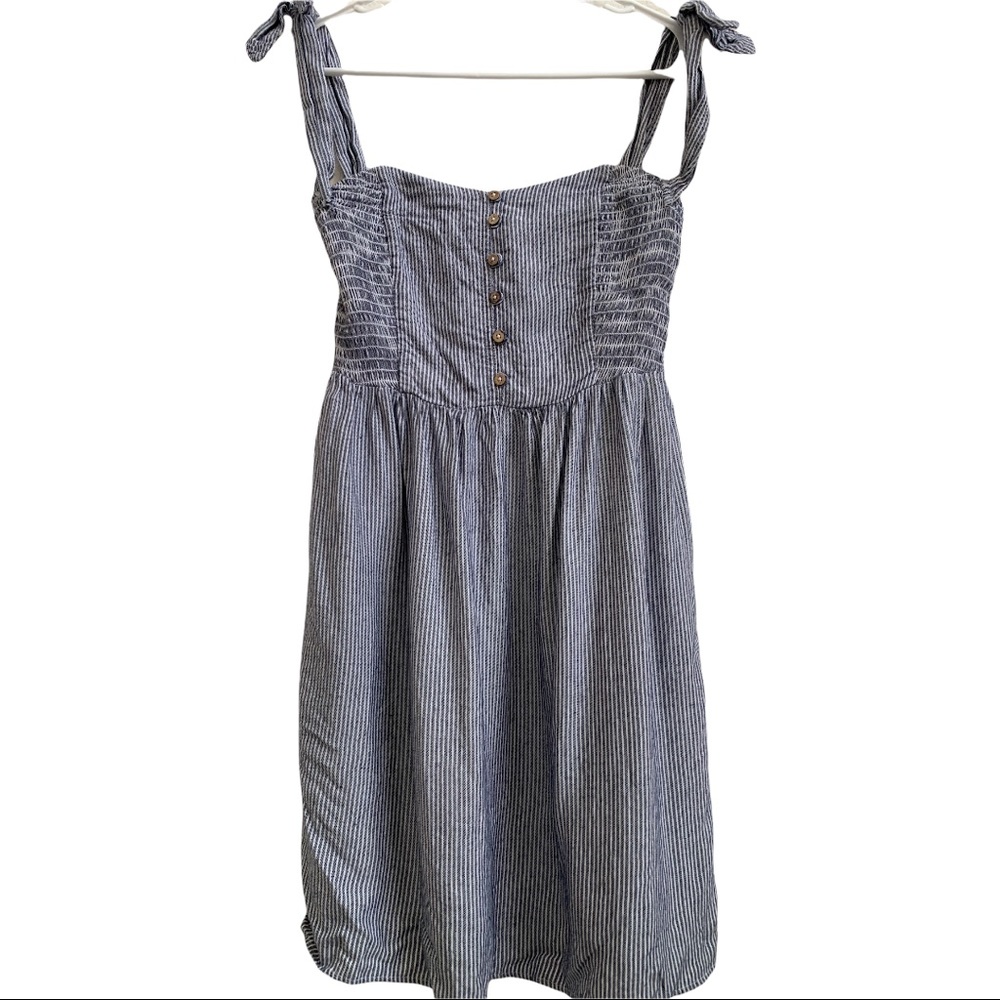 American Eagle Blue and White Striped Dress